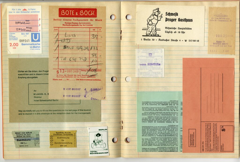 Travel tickets from Berlin, 1975