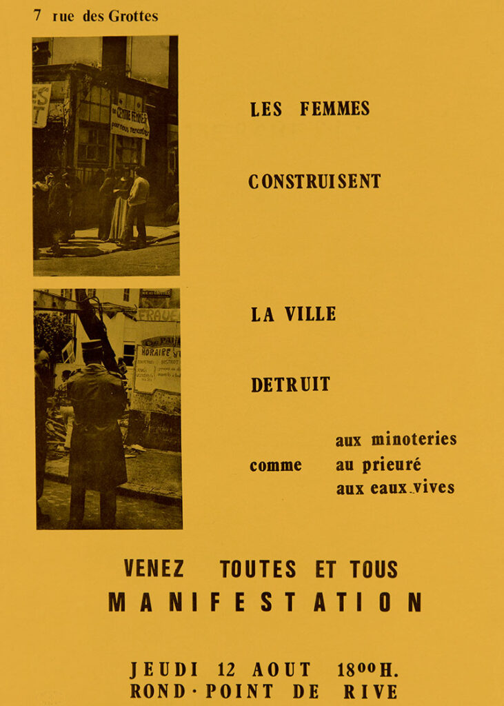 Les femmes construisent, la ville détruit, 1976