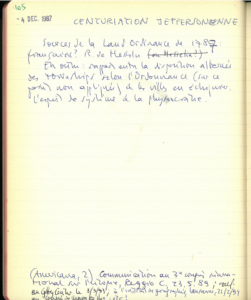 Pages from the Agendum notebook, 1987