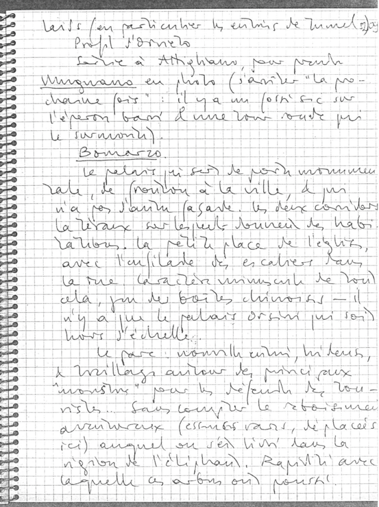 Notes de Voyage, 1963