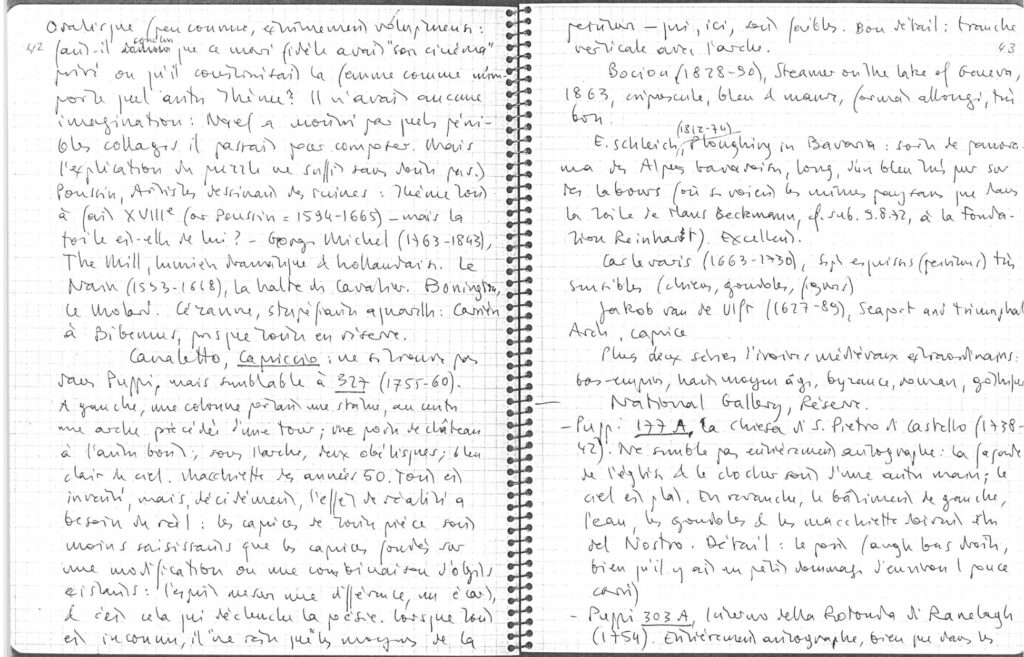 Notes de Voyage, 1972