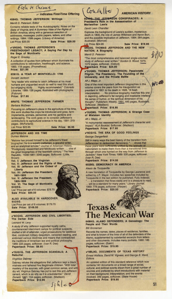 Bibliographic research, late 1990s