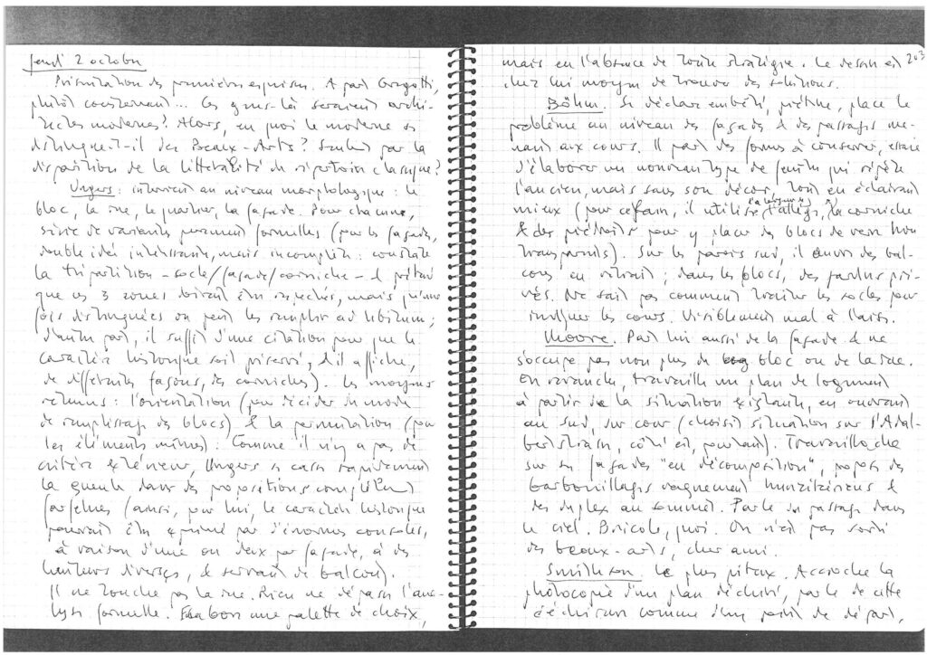 Notes de Voyage, 1975